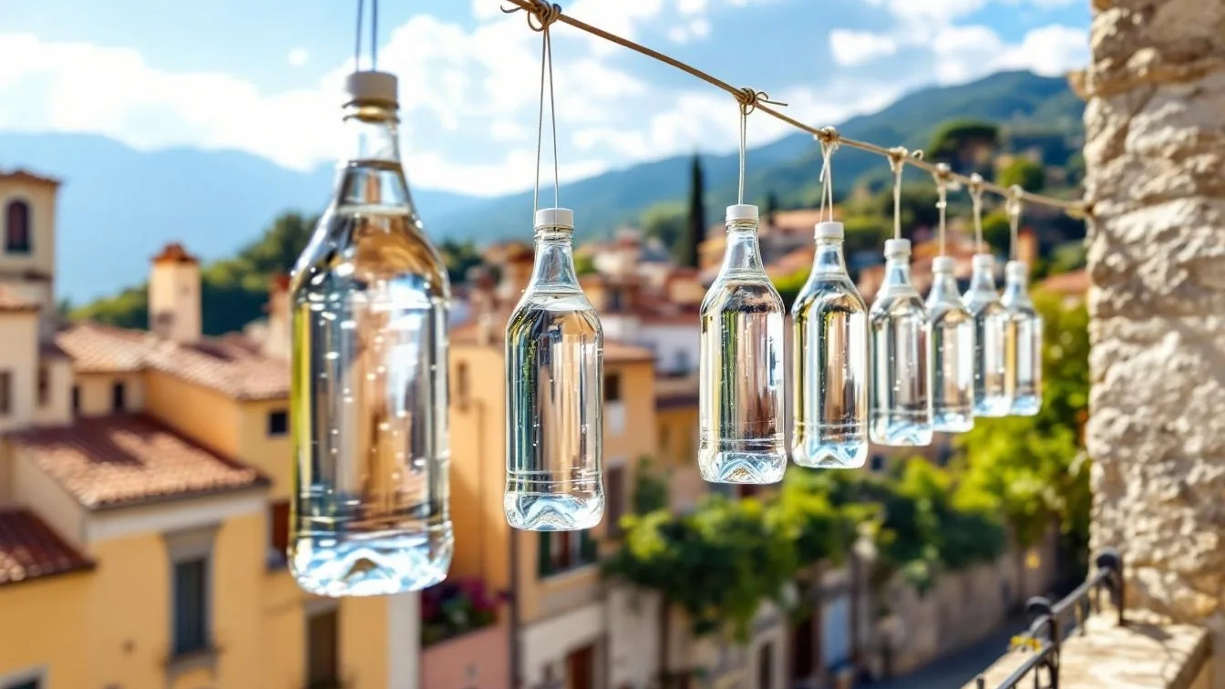 Perché appendere bottiglie con acqua e aceto sul balcone funziona davvero