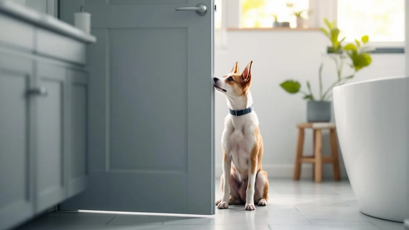 Perché il tuo cane ti segue sempre in bagno, il motivo non è quello che pensi