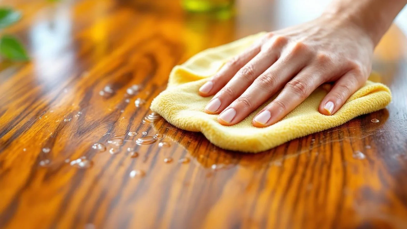 Perché questo panno in microfibra con soluzione fatta in casa rende i mobili di legno come nuovi