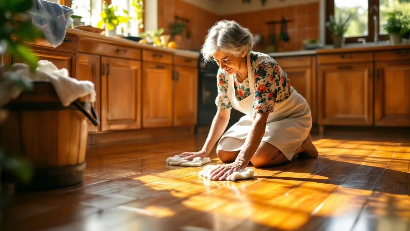 Una nonna rivela il suo mix segreto che fa brillare i pavimenti da decenni